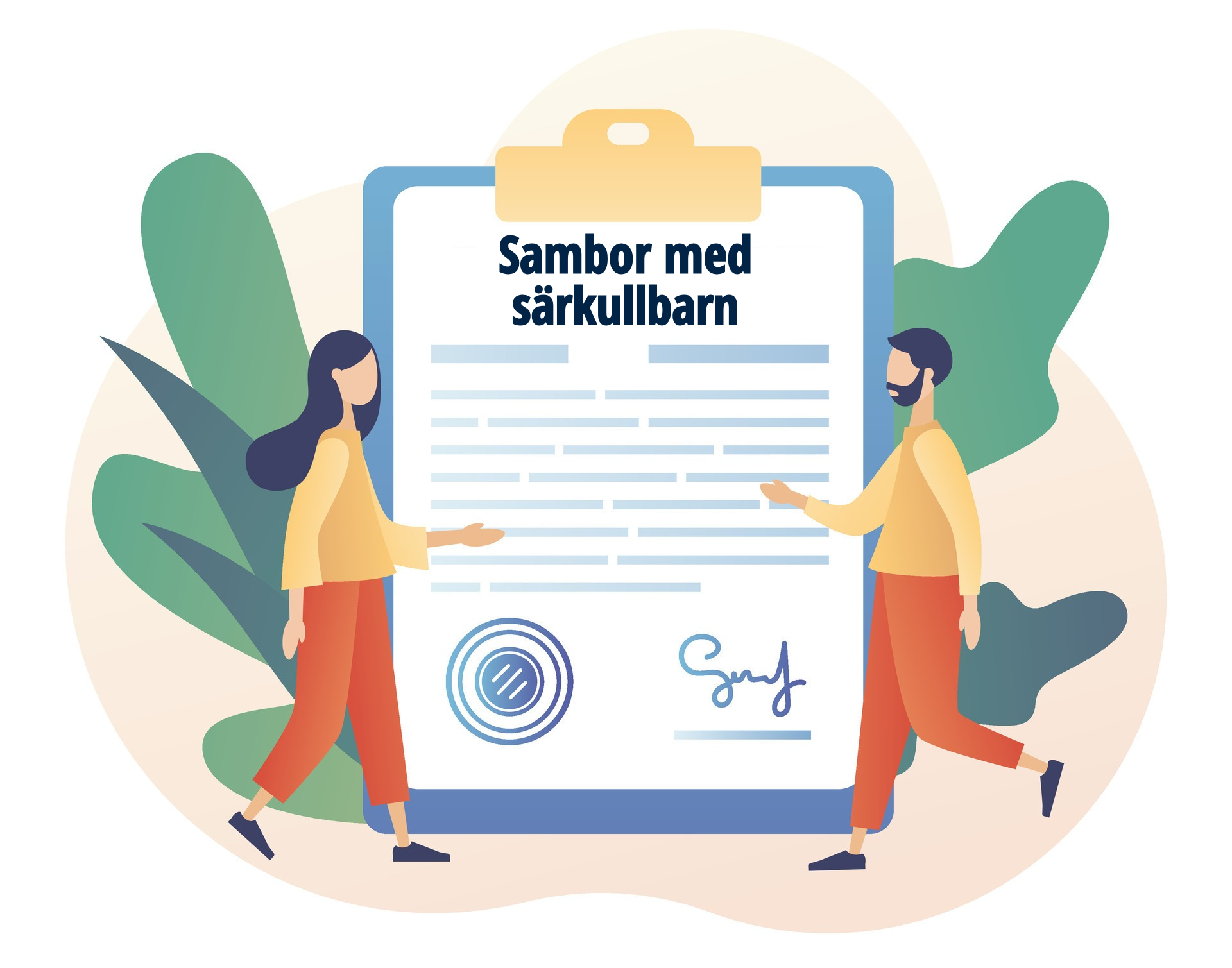 Sambor med särkullbarn. Därför bör ni skriva testamente