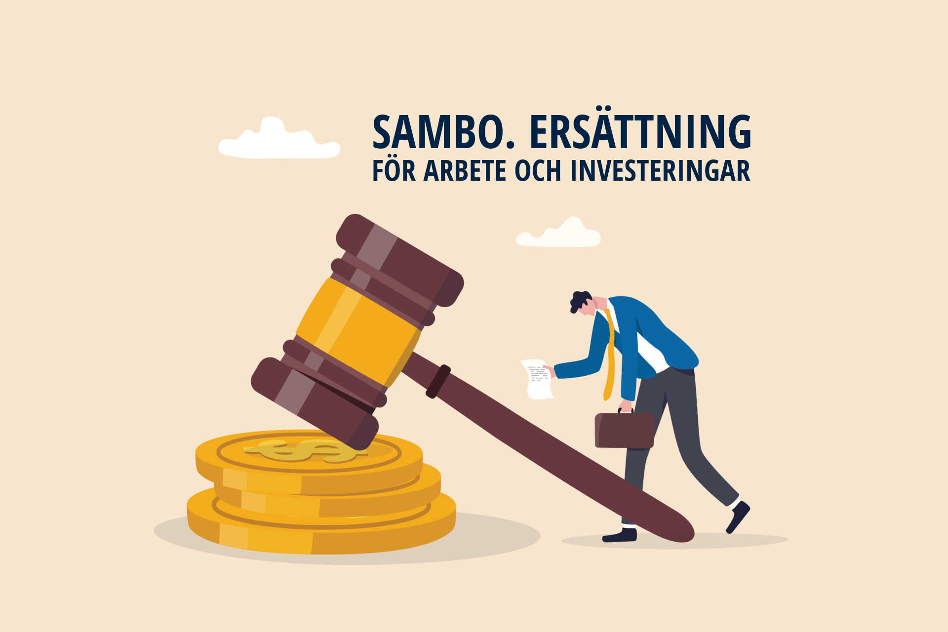 Sambo. Ersättning för arbete och investeringar