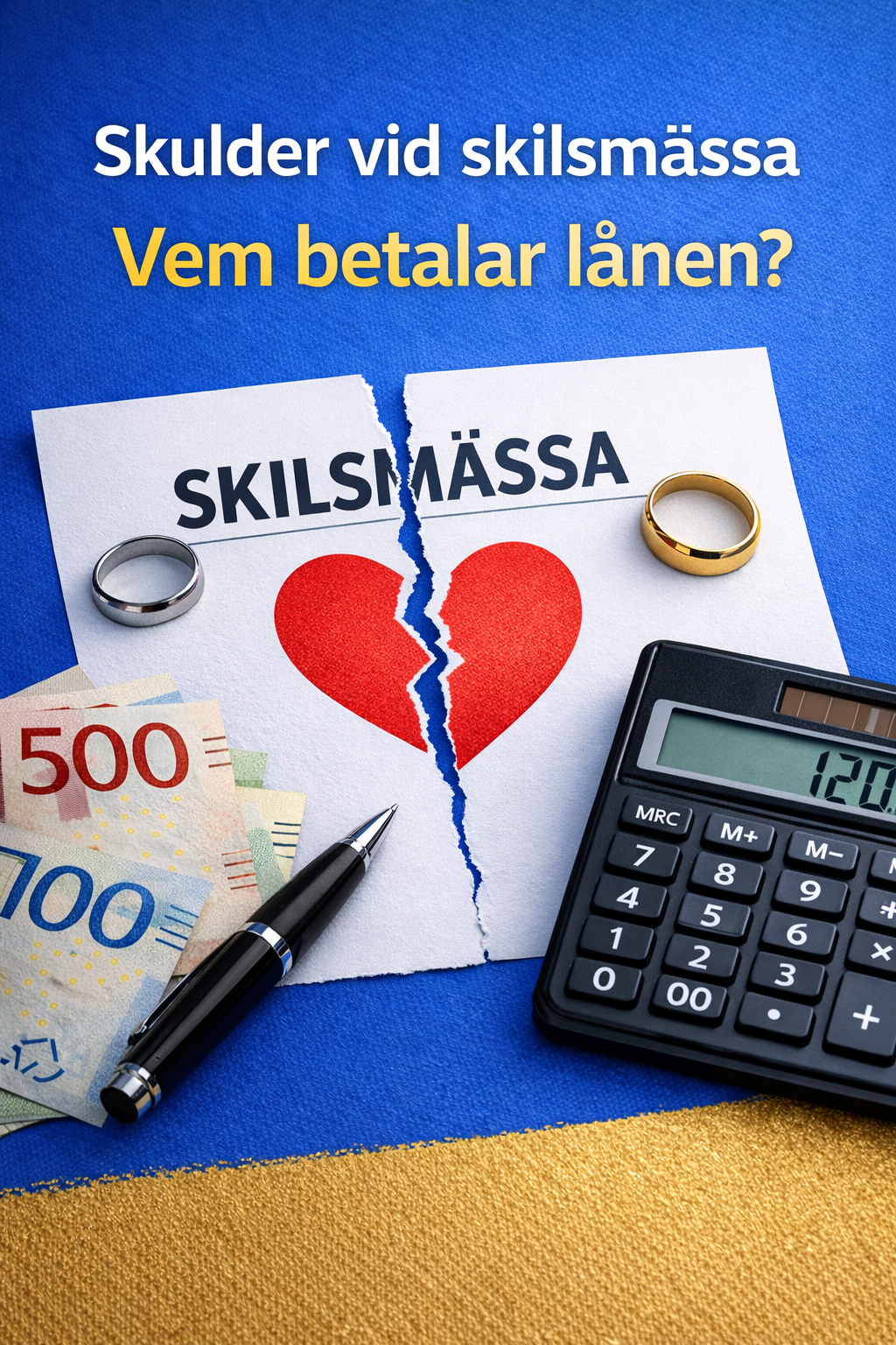 Skulder vid skilsmässa – vem ansvarar för lånen?