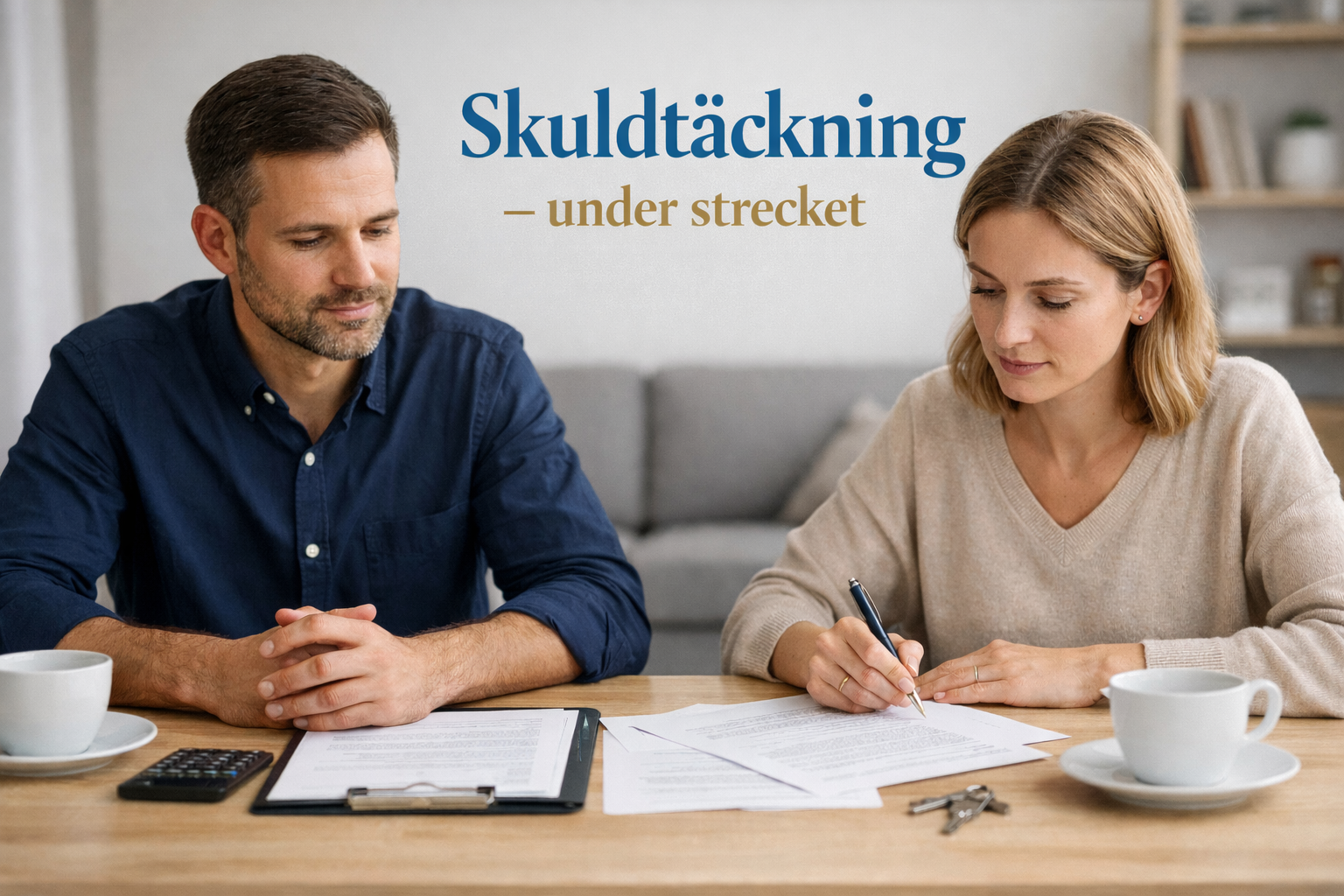 Skuldtäckning vid samboseparation – under strecket